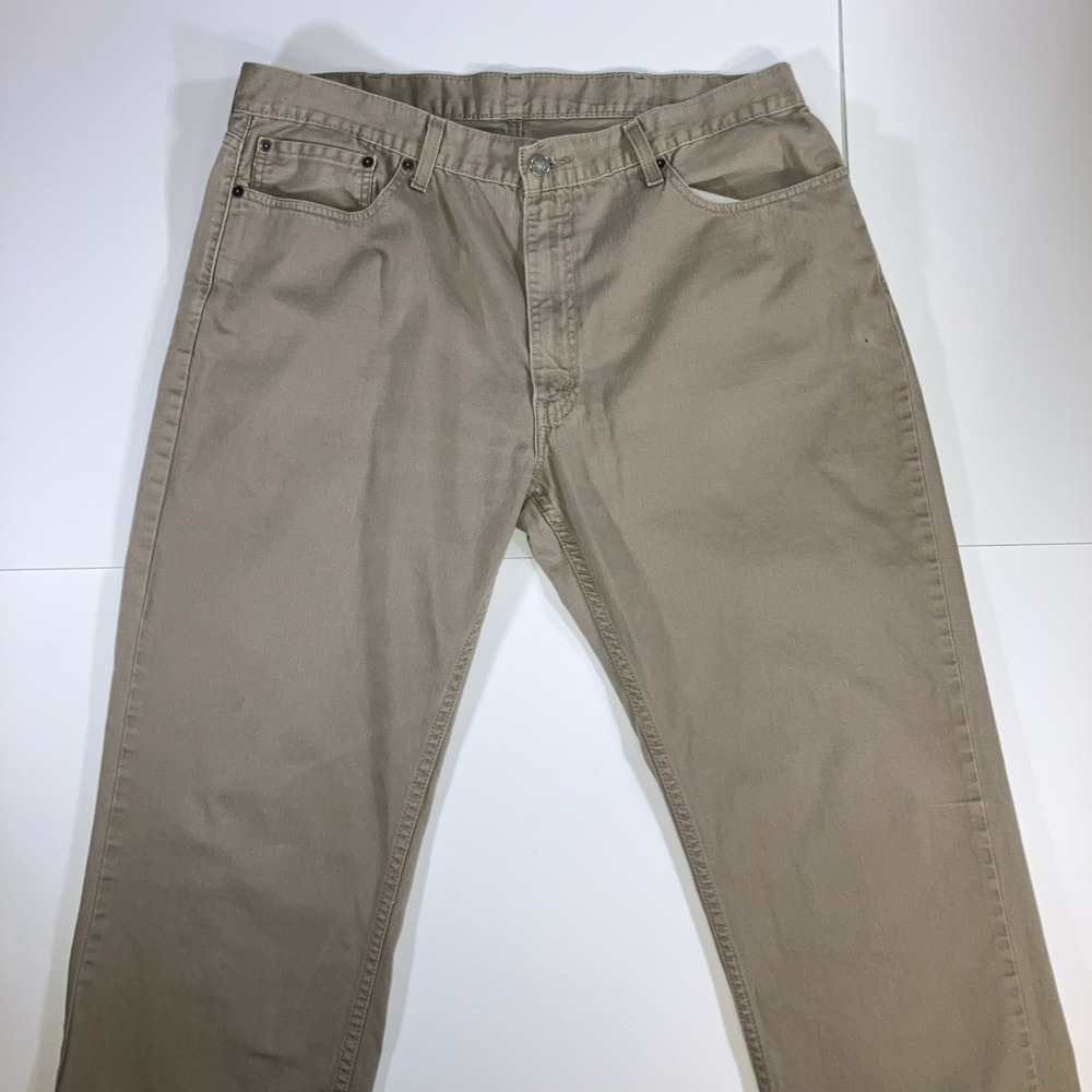 Levi's 559 Jeans Men's 40x32 Khaki Tan Relaxed Straight Leg 100% Cotton